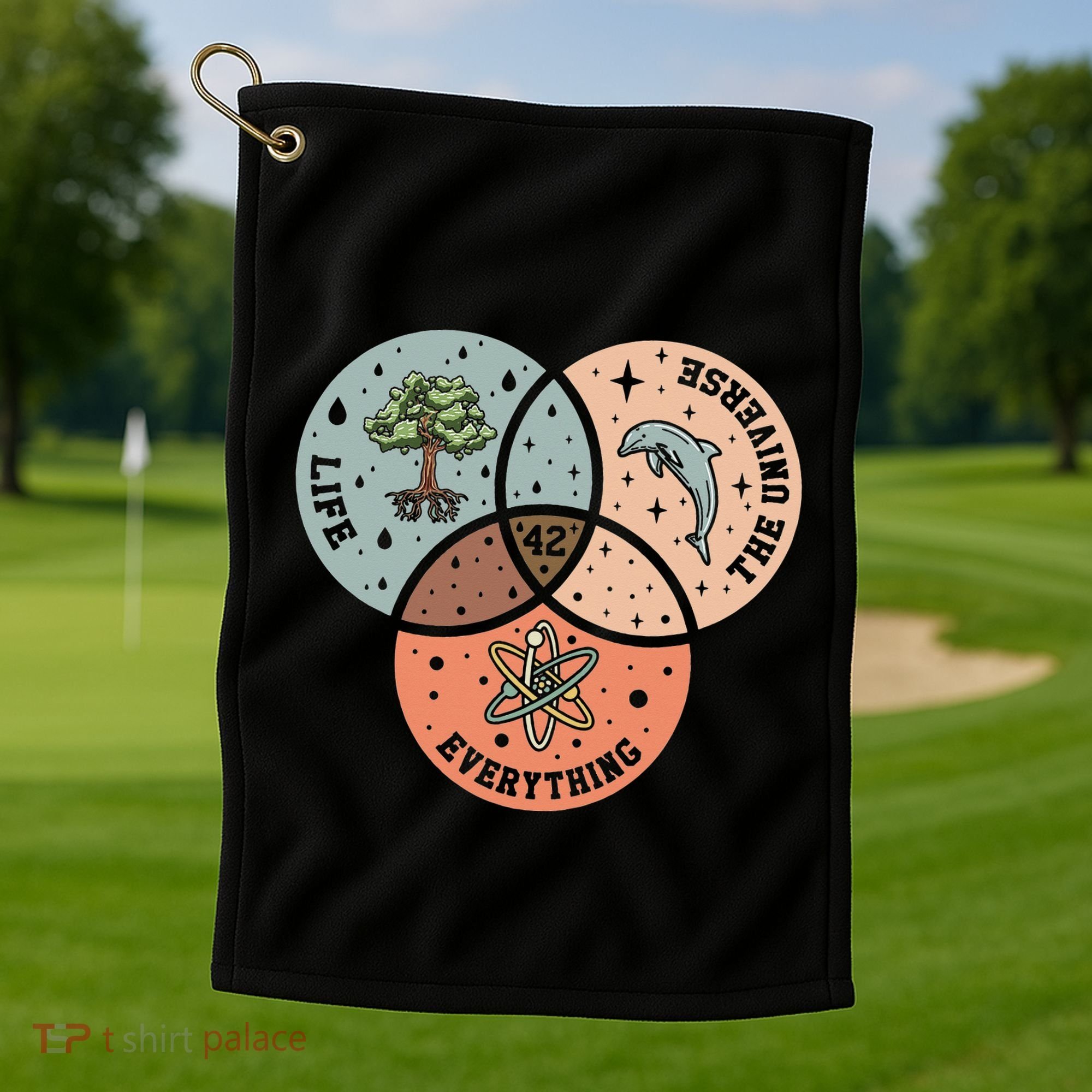 A To Z Funny Astronomy Lover Astrophysics Astronomer Golf Towel
