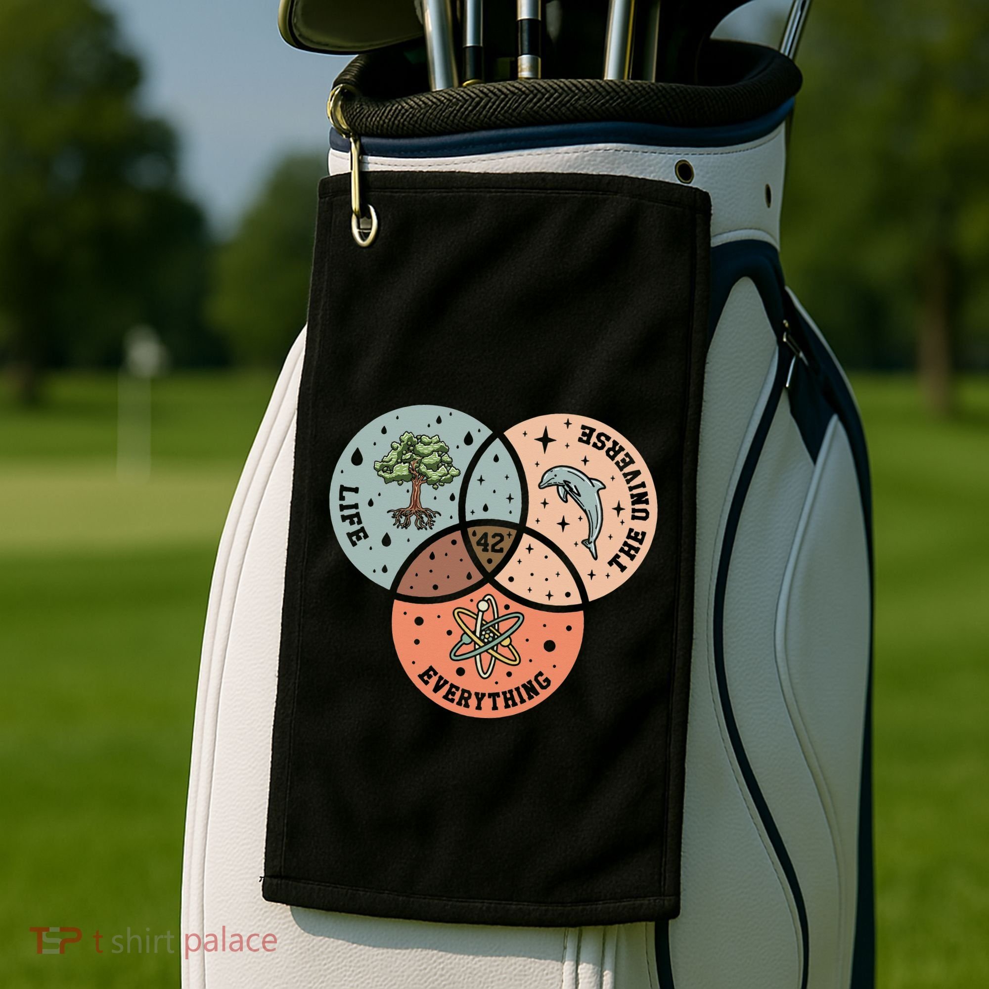 A To Z Funny Astronomy Lover Astrophysics Astronomer Golf Towel