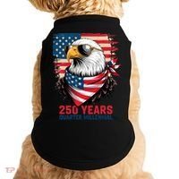America USA 250 Years Quarter Millennial Eagle Doggie Tank thumb 0