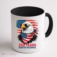 America USA 250 Years Quarter Millennial Eagle Coffee Mug thumb 1