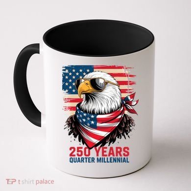 America USA 250 Years Quarter Millennial Eagle Coffee Mug