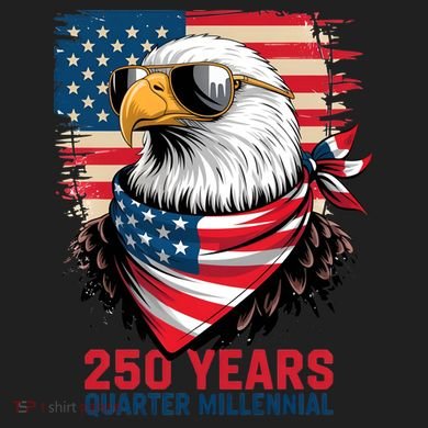 America USA 250 Years Quarter Millennial Eagle 12oz Stainless Steel Coffee Mug