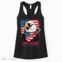 America USA 250 Years Quarter Millennial Eagle Women's Tank Top thumb 0