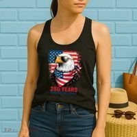 America USA 250 Years Quarter Millennial Eagle Women's Tank Top thumb 2