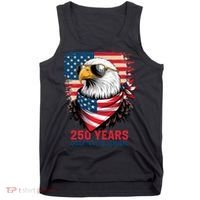 America USA 250 Years Quarter Millennial Eagle Tank Top thumb 0