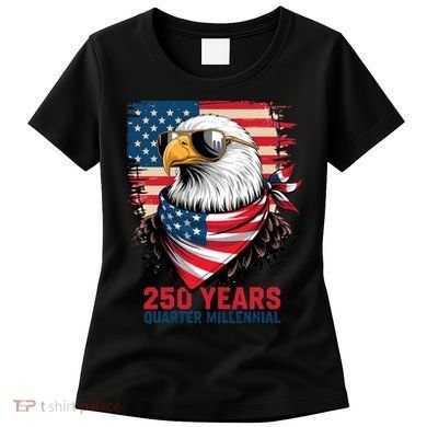 America USA 250 Years Quarter Millennial Eagle Women's T-Shirt