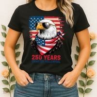 America USA 250 Years Quarter Millennial Eagle Women's T-Shirt thumb 2