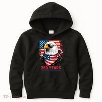 America USA 250 Years Quarter Millennial Eagle Kids Hoodie thumb 0