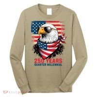 America USA 250 Years Quarter Millennial Eagle Long Sleeve Shirt thumb 0