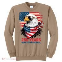 America USA 250 Years Quarter Millennial Eagle Sweatshirt thumb 0