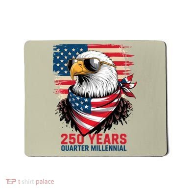 America USA 250 Years Quarter Millennial Eagle Mousepad