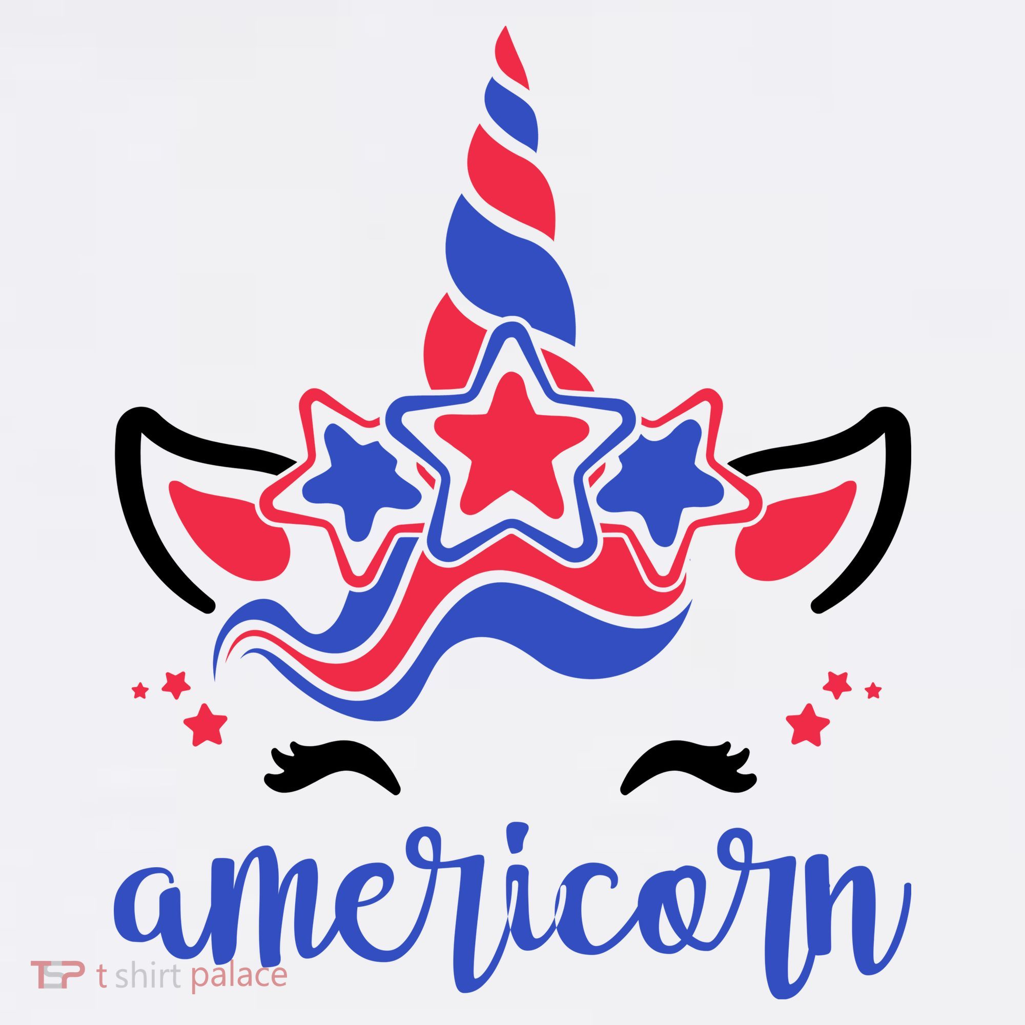 American Unicorn 4th Of July Women's Hoodie