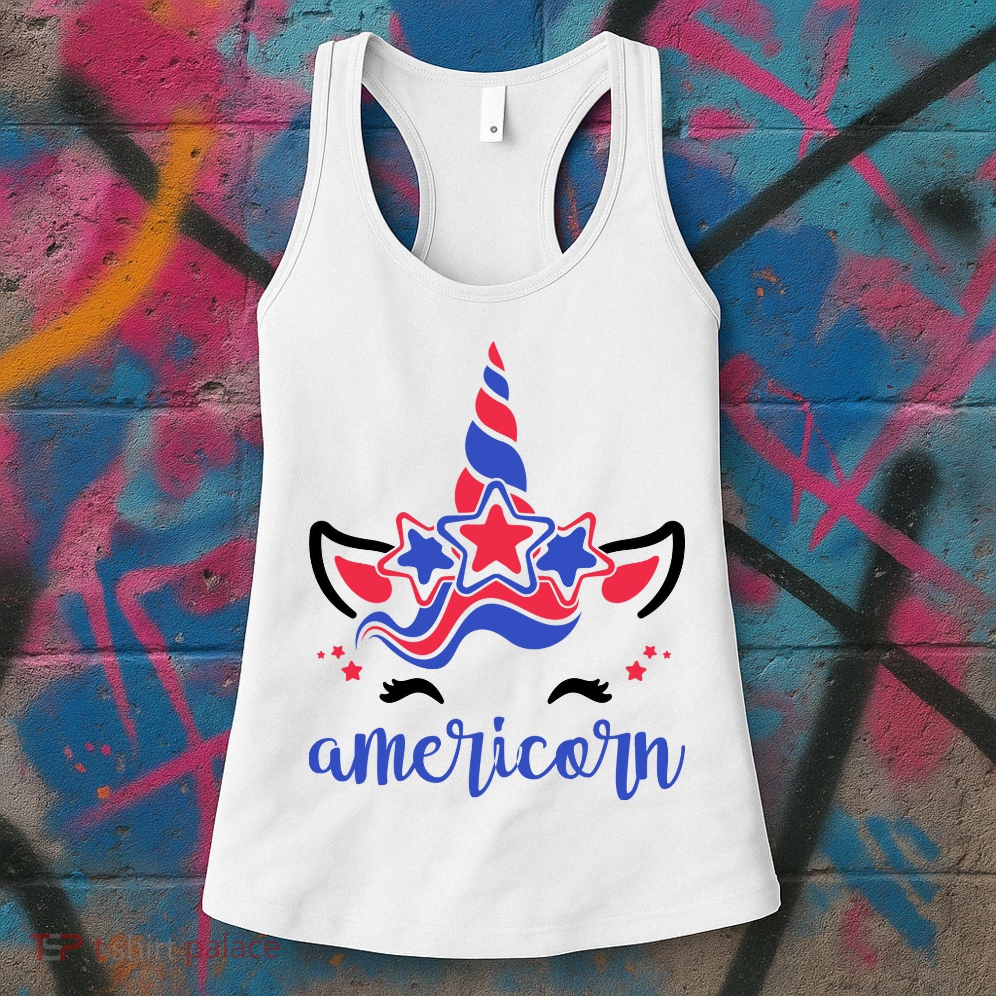 American Unicorn 4th Of July Women's Tank Top