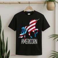 Americorn Unicorn 4th Of July Mericorn Merica T-Shirt thumb 2