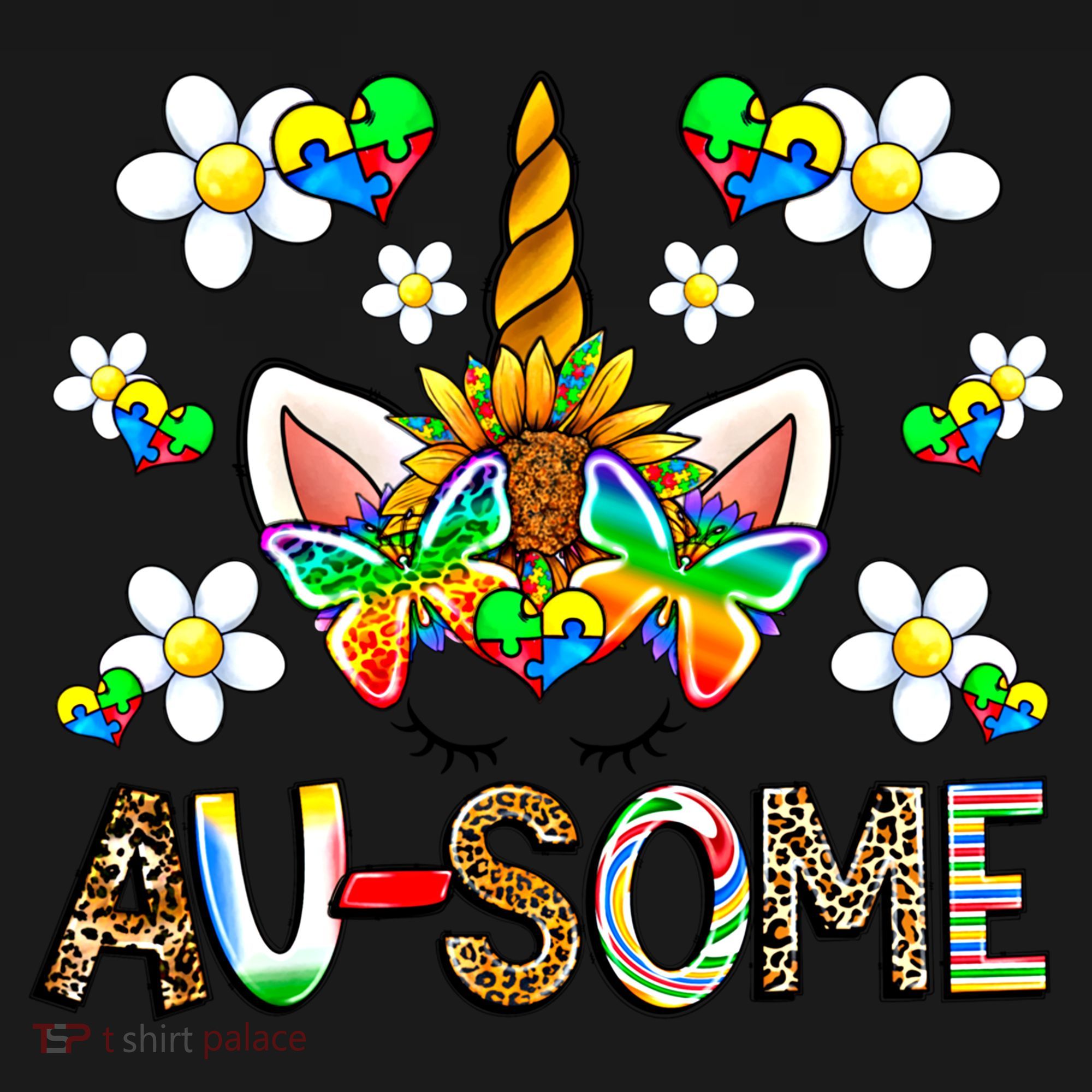 Ausome Unicorn Autism Awareness Neurodiversity Celebration Gift Women's Hoodie