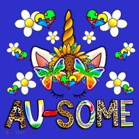 Ausome Unicorn Autism Awareness Neurodiversity Celebration Gift Sweatshirt thumb 3