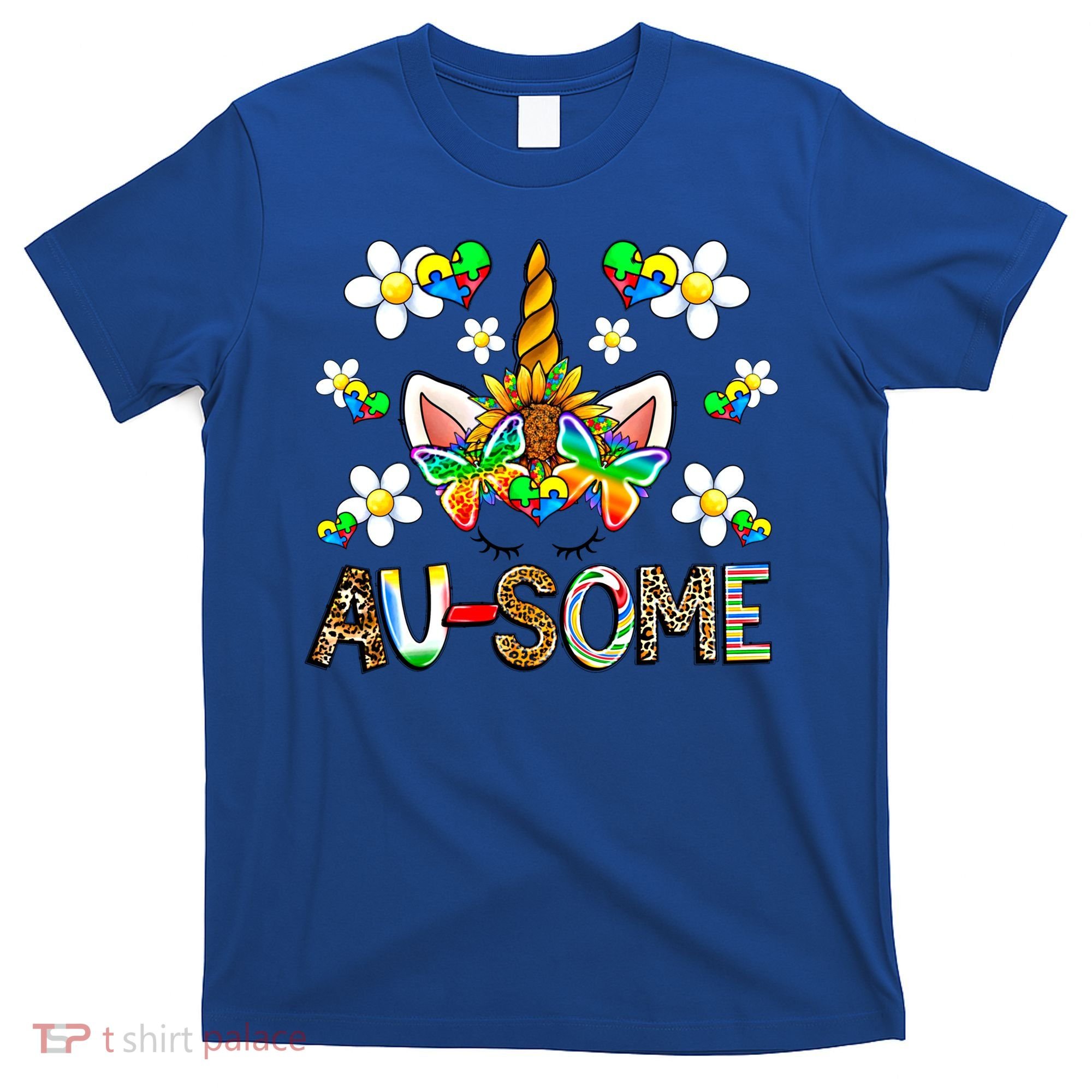 Ausome Unicorn Autism Awareness Neurodiversity Celebration Gift T-Shirt