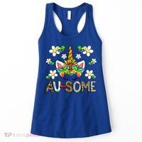 Ausome Unicorn Autism Awareness Neurodiversity Celebration Gift Women's Tank Top thumb 0