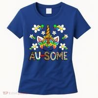 Ausome Unicorn Autism Awareness Neurodiversity Celebration Gift Women's T-Shirt thumb 0