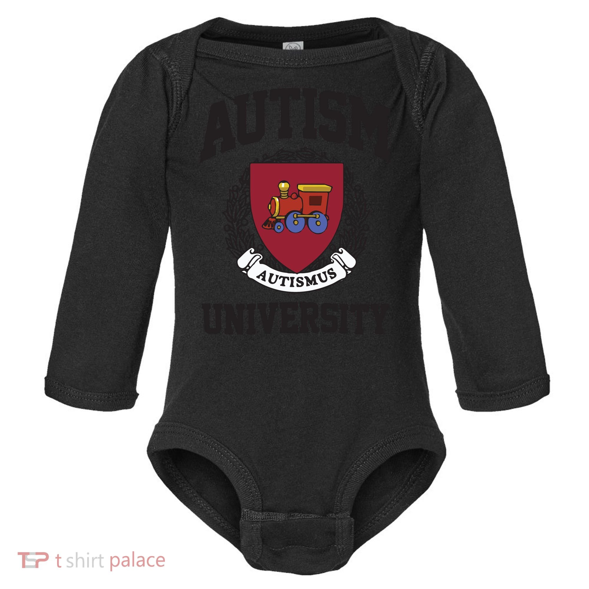 Autism University Autismus Baby Long Sleeve Bodysuit