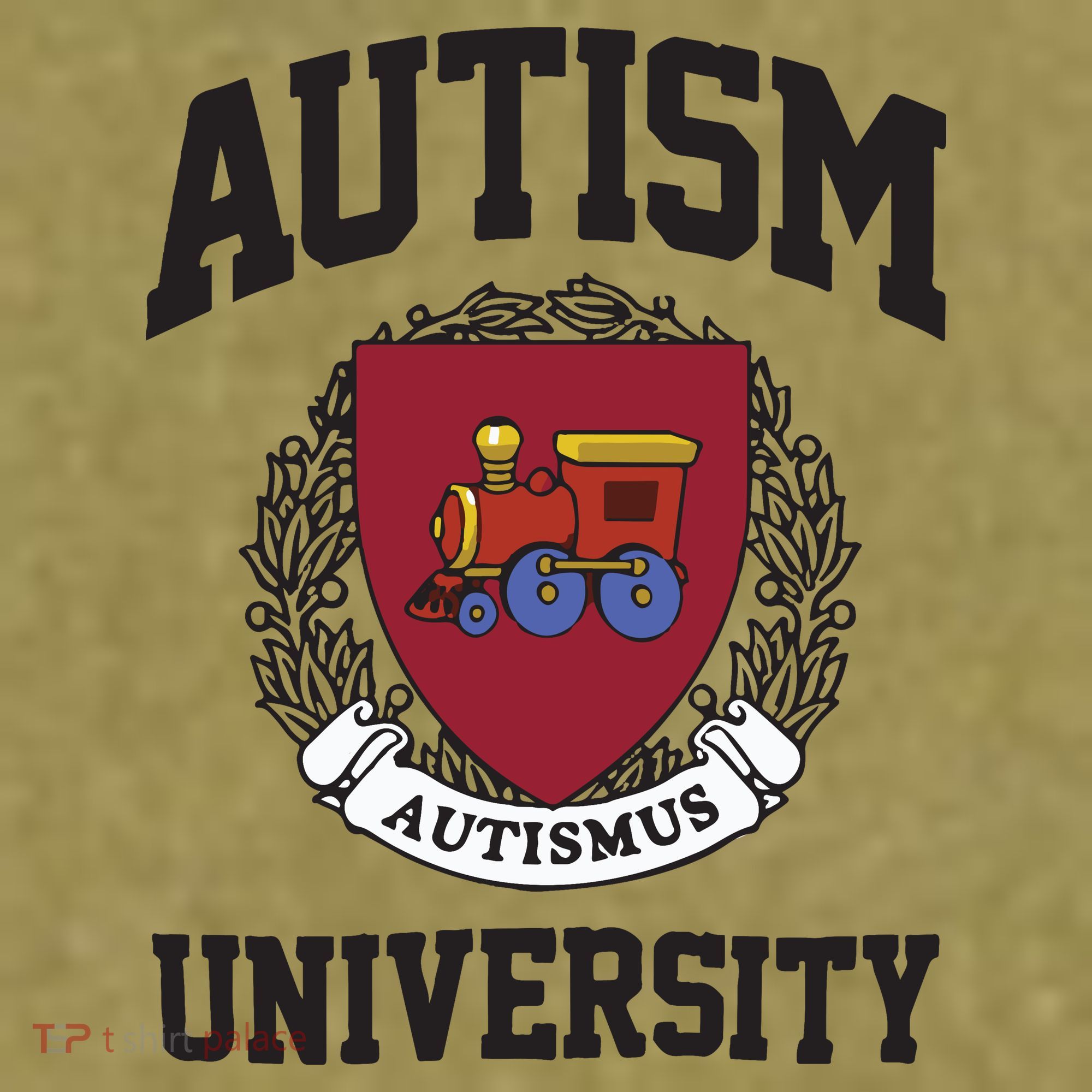 Autism University Autismus Garment-Dyed Women's Muscle Tee