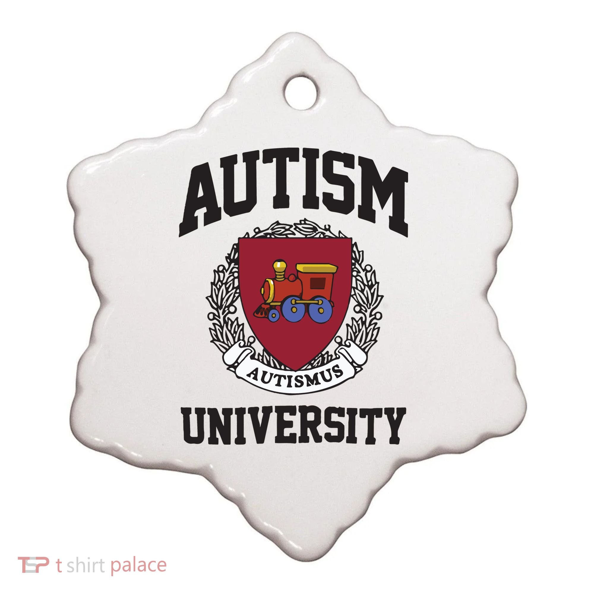 Autism University Autismus Ceramic Ornament