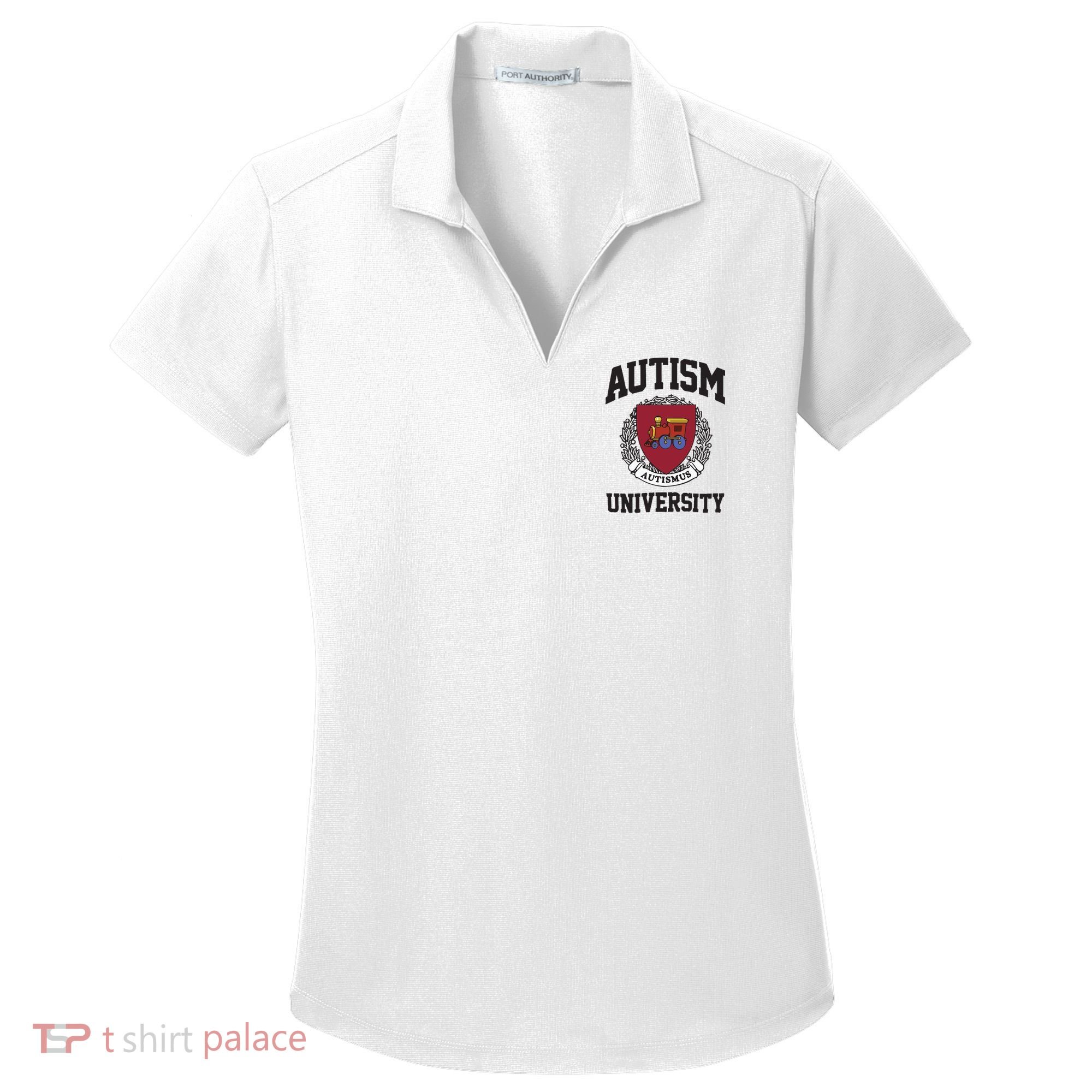 Autism University Autismus Women's Dry Zone Grid Polo
