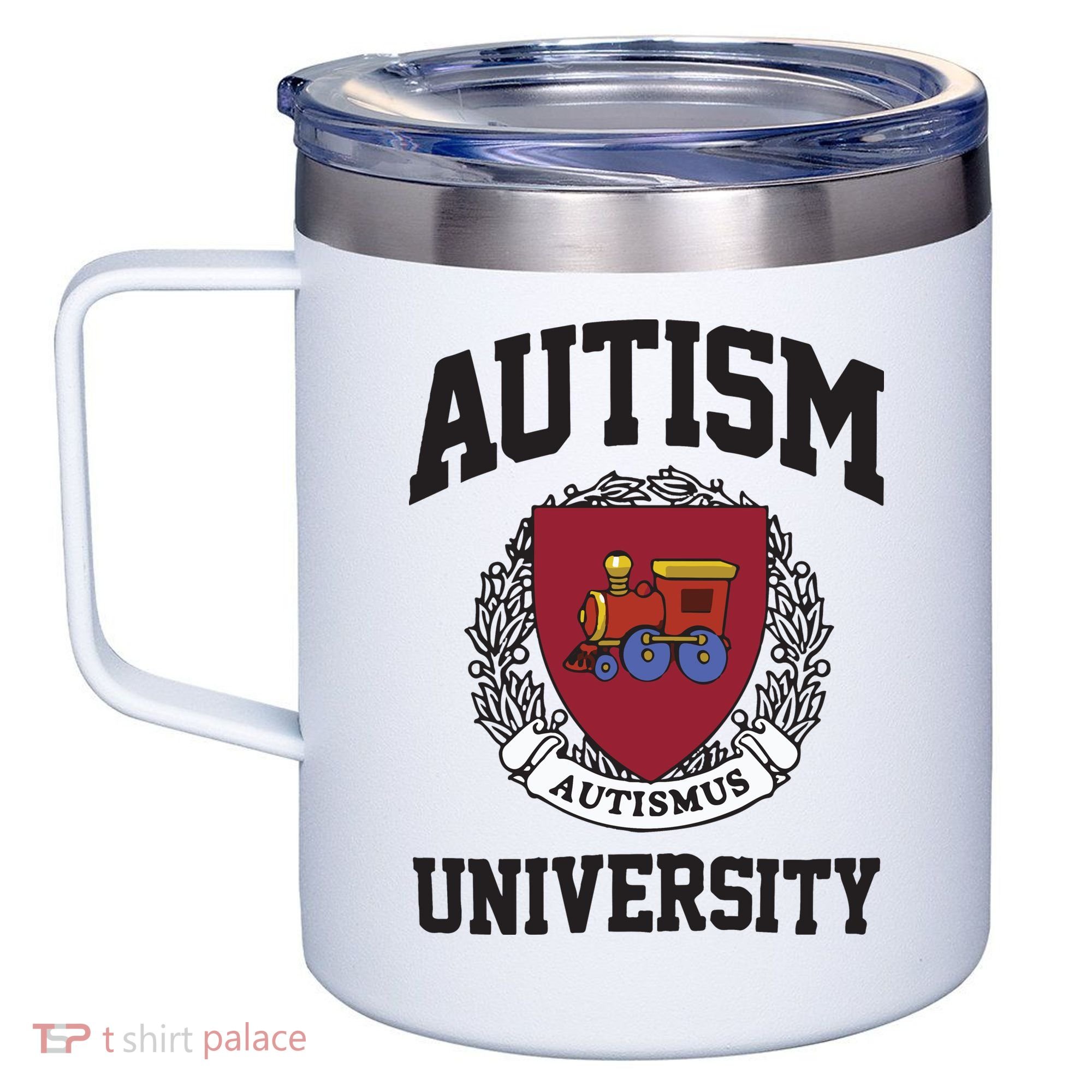 Autism University Autismus 12oz Stainless Steel Coffee Mug