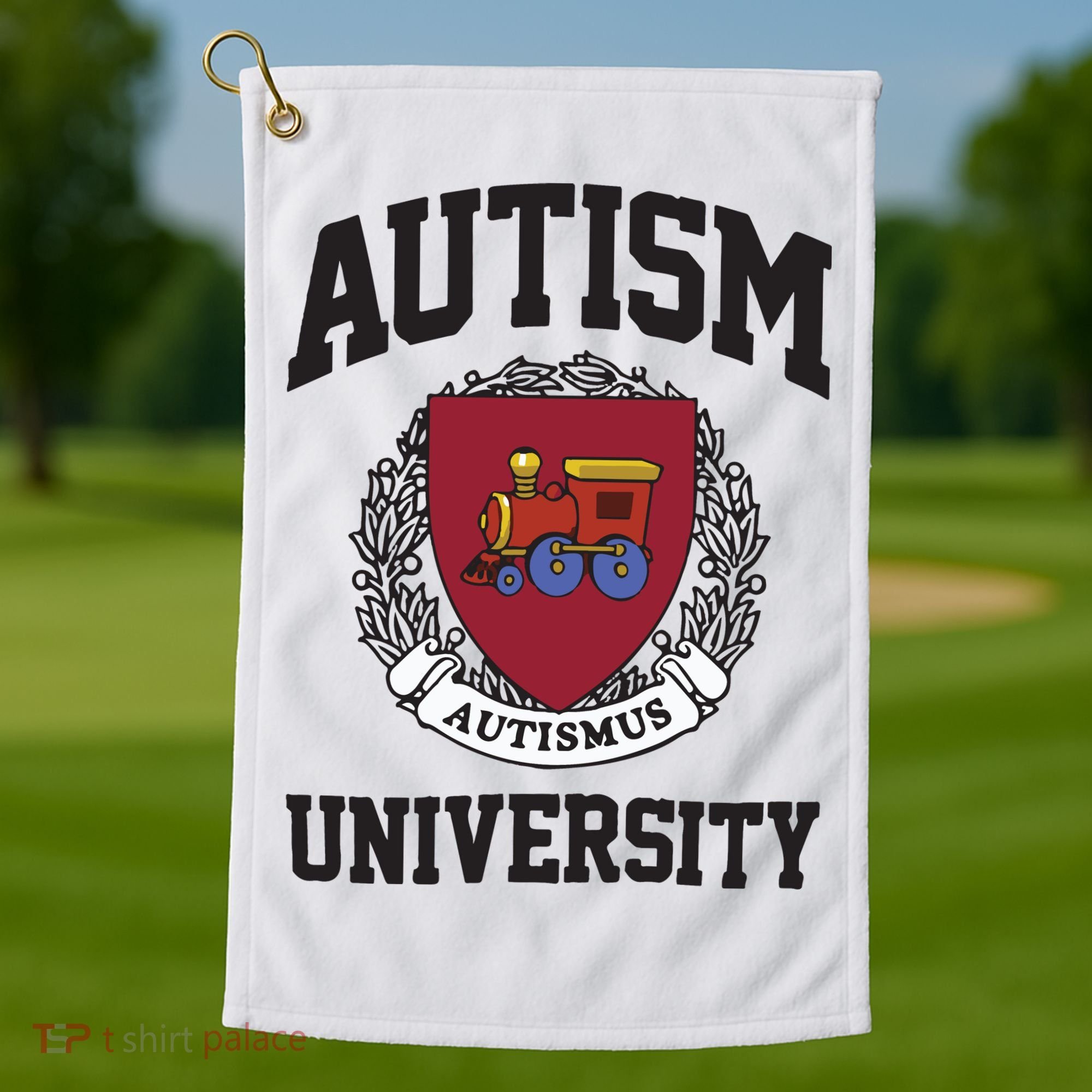 Autism University Autismus Golf Towel