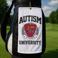 Autism University Autismus Golf Towel thumb 2