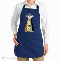 Alien UFO Abduction Weed Cannabis Marijuana Leaf Funny Apron thumb 2