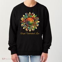 Accept Understand And Love Autism Awareness Sunflower Women's Sweatshirt thumb 0