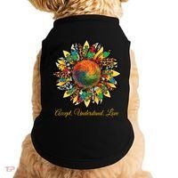 Accept Understand And Love Autism Awareness Sunflower Doggie Tank thumb 0