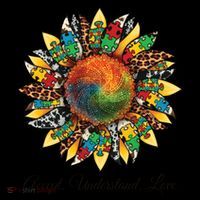 Accept Understand And Love Autism Awareness Sunflower Coffee Mug thumb 5