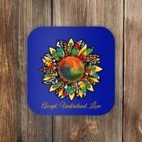 Accept Understand And Love Autism Awareness Sunflower Coaster thumb 0
