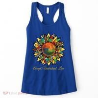 Accept Understand And Love Autism Awareness Sunflower Women's Tank Top thumb 0