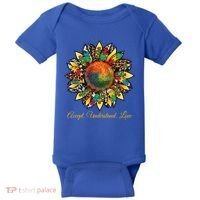 Accept Understand And Love Autism Awareness Sunflower Baby Bodysuit thumb 0