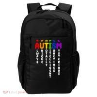 Always Unique Autism Definition Quote Backpack thumb 0