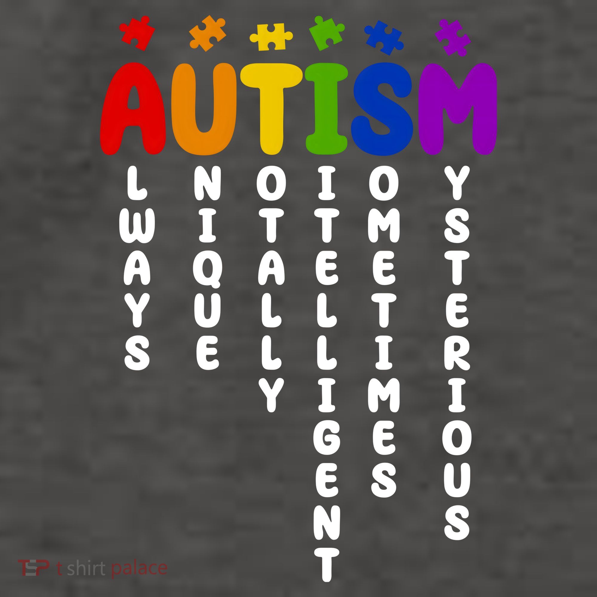 Always Unique Autism Definition Quote Vector Backpack