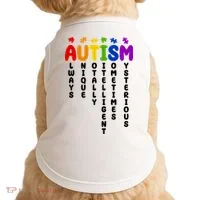 Always Unique Autism Definition Quote Doggie Tank thumb 0