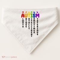 Always Unique Autism Definition Quote USA-Made Doggie Bandana thumb 0