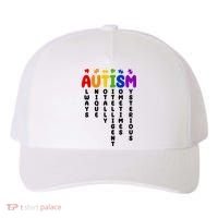 Always Unique Autism Definition Quote Yupoong Adult 5-Panel Trucker Hat thumb 0