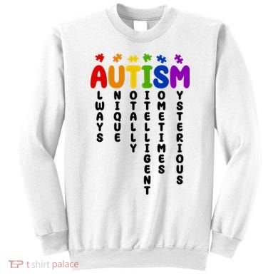 Always Unique Autism Definition Quote Sweatshirt