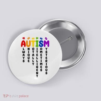 Always Unique Autism Definition Quote Button