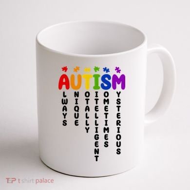 Always Unique Autism Definition Quote Coffee Mug back