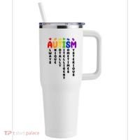Always Unique Autism Definition Quote 40oz Vacuum Insulated Stainless Steel Travel Tumbler thumb 0