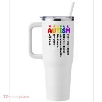 Always Unique Autism Definition Quote 40oz Vacuum Insulated Stainless Steel Travel Tumbler thumb 2