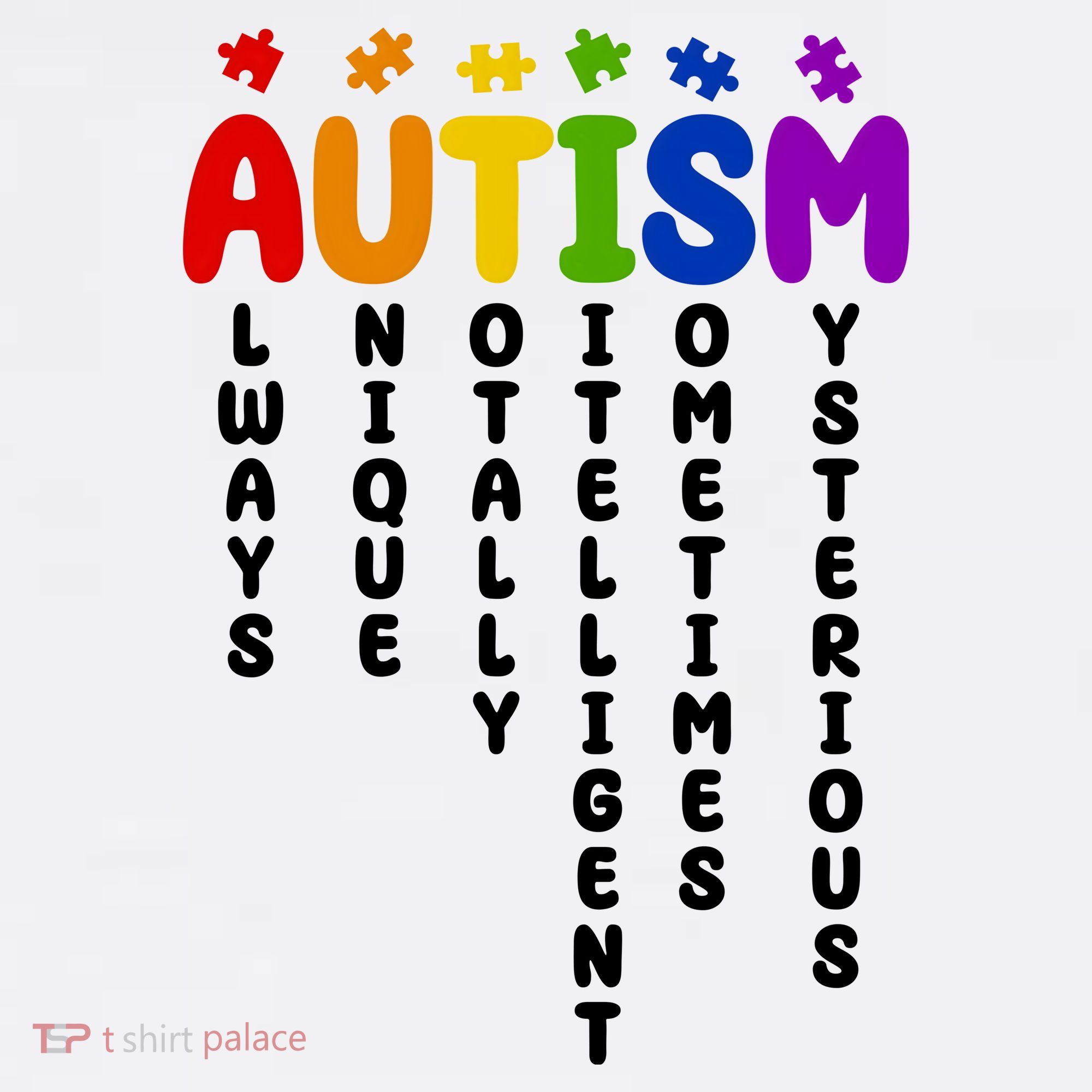Always Unique Autism Definition Quote Women's Tank Top