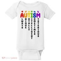 Always Unique Autism Definition Quote Baby Bodysuit thumb 0
