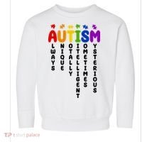 Always Unique Autism Definition Quote Toddler Sweatshirt thumb 0